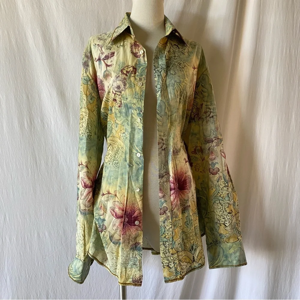 Indigo Palms Spring/Fall Button Down - Picture 3 of 8